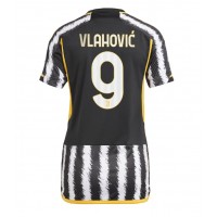 Billiga Juventus Dusan Vlahovic #9 Hemma fotbollskläder Dam 2023-24 Kortärmad